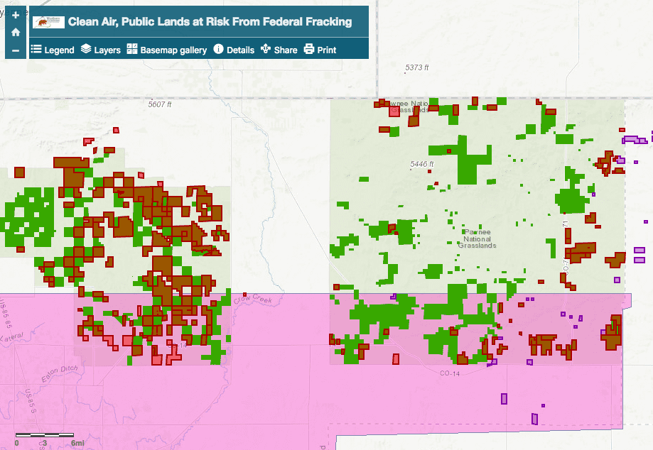 Pawnee National Grassland Map Screenshot