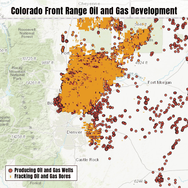 front range oil gas fracking development wildearth guardians